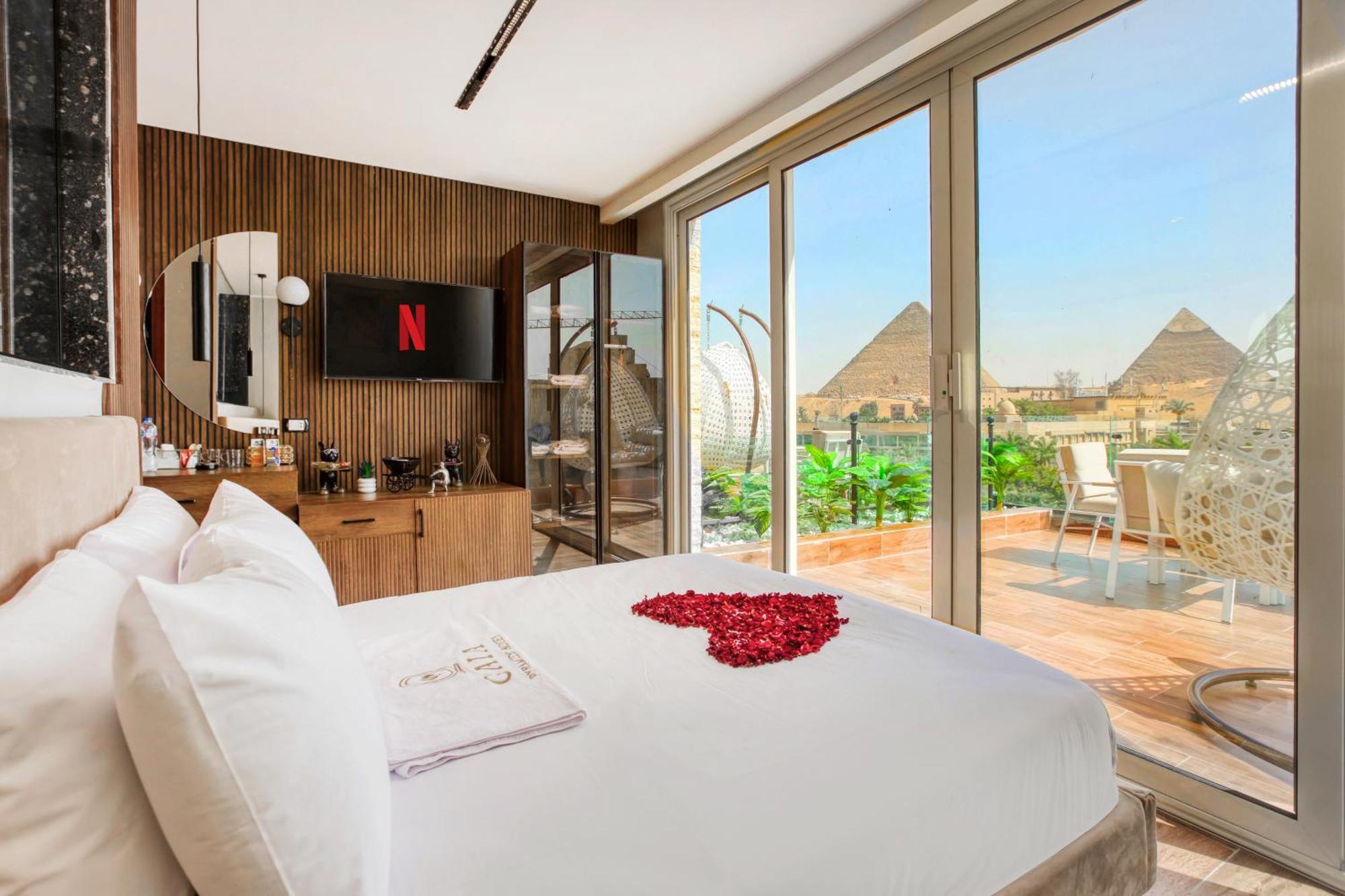 Gaia Pyramids Hotel Kafrat al Jabal Ngoại thất bức ảnh